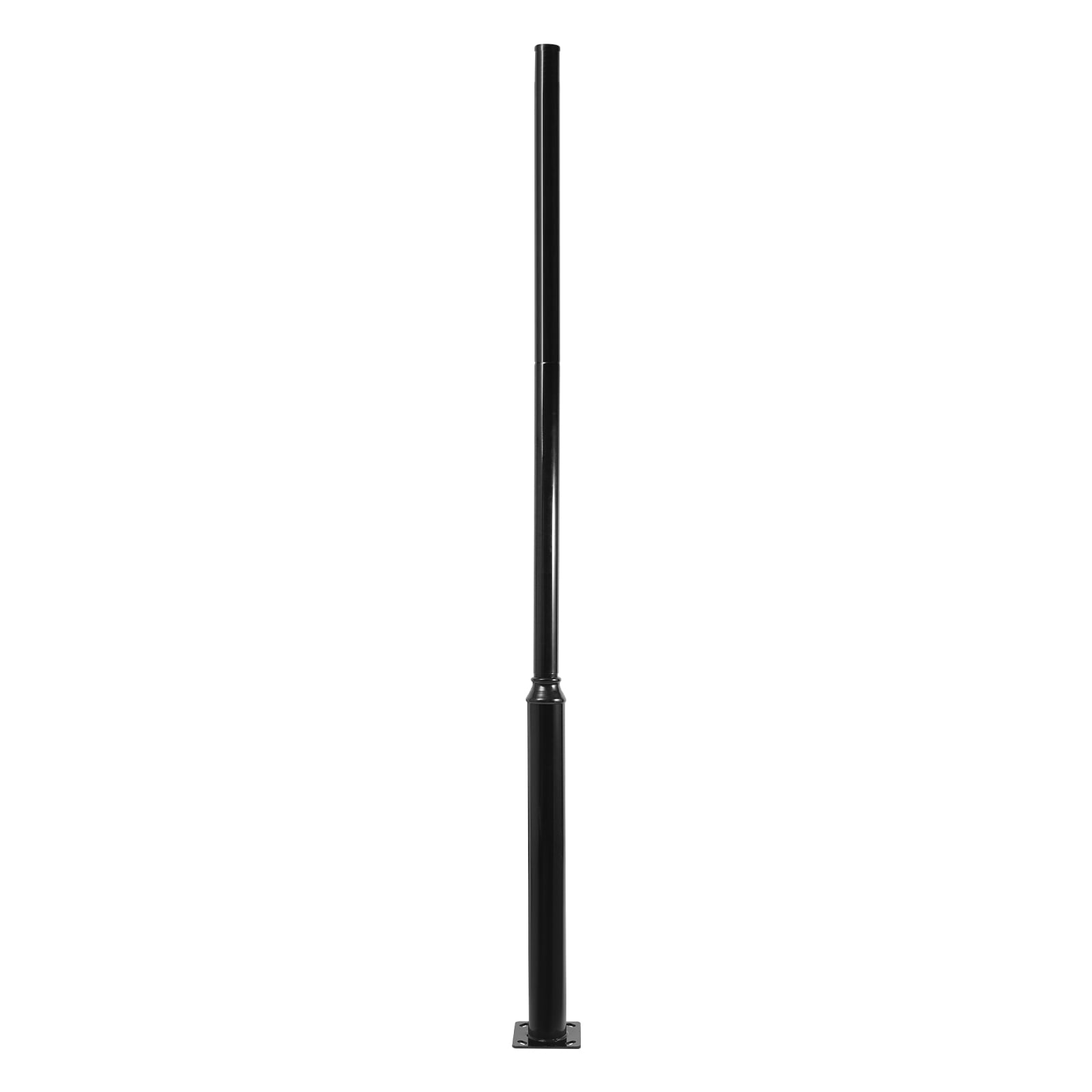 2.9m ‎black Outdoor Street Light Pole Street Lamp Post Split Street Lamp Post Suitable for Outdoor Street 100kg