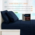 thumbnail image 6 of Elegant Comfort 4-Piece Quilted Bed Sheet Set - Gift Box - 1500 Series Softness - Wrinkle Resistant - All Around Elastic Fitted Sheet, Deep Pocket, Queen, Navy Blue, 6 of 6
