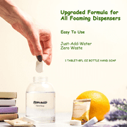 Flowcheer Refillable Eco-friendly Plant-based Foaming Hand Soap Tablets - 12 Packs - Mixed Scents