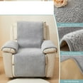 thumbnail image 2 of Recliner Chair Covers Fleece Soft Warm Sofa Slipcover Furniture Protector Non-Slip Washable Reclining Chair Cover for Kids, Pets, 2 of 7