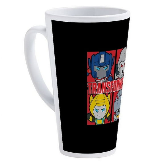 CafePress - Tranformers Chibis - 17 Oz White Ceramic Latte Mug
