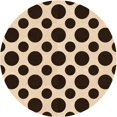 thumbnail image 1 of Ahgly Company Indoor Round Patterned Blood Night Red Area Rugs, 5' Round, 1 of 6