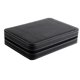 thumbnail image 2 of Caja de almacenamiento portátil con 8 rejillas para exhibición de relojes, organizador de viaje con cremallera, color negro, 1 unidad, 2 of 5