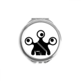 thumbnail image 1 of Universe Alien Monster Alien Hand Compact Mirror Round Portable Pocket Glass, 1 of 3