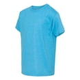 thumbnail image 2 of Youth Heavy Cotton Multi Color T-Shirt Color Heather Sapphire X-Small Size, 2 of 5