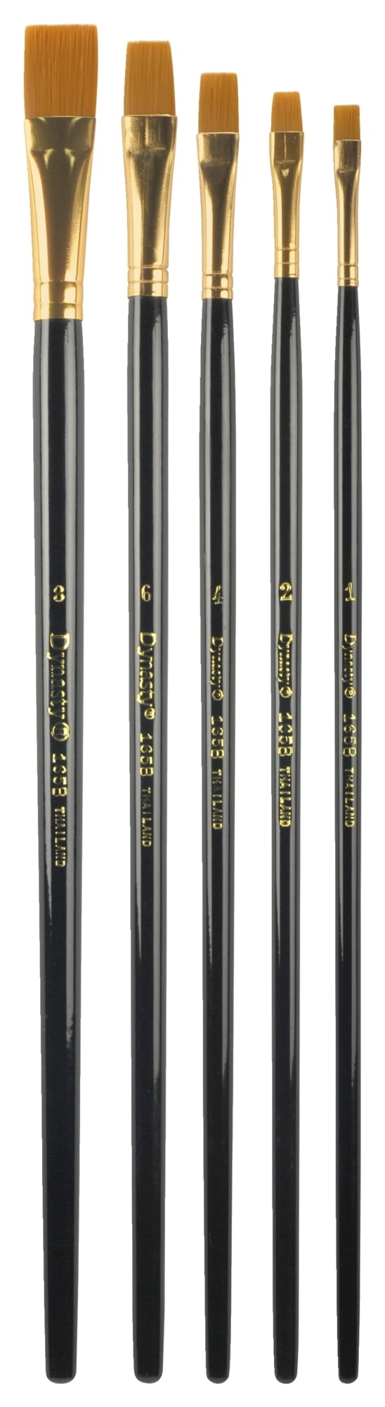 Dynasty B-1650 Art Education Bright Paint Brushes, Classroom Cylinder, Set of 60