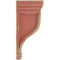 thumbnail image 2 of Ekena Millwork 6 1/2"W x 6 1/2"D x 14"H Traditional Recessed Wood Vintage Decor Corbel, Salvage Red, 2 of 6