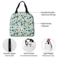 thumbnail image 4 of KLL Floral In Teal Print Insulated Lunch Bag Women, Reusable Cute Tote Lunch Box for Adult & Men, Leakproof Cooler Lunch Bags for Work Office Travel Picnic, 4 of 6