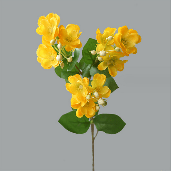 Nvzi 3pcs Jasmine Flower Artificial Flowers, Fake flowers, Flores Artificiales Para, Wedding Decor, Yellow