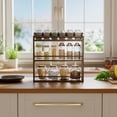 thumbnail image 2 of Spice Rack Wall Mounted  Spice Organizer for Counter  Bamboo Spice Storage Holder for Kitchen Cabinet  Pantry (Spice Jars Not Included  Natural), 2 of 6