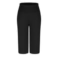 thumbnail image 4 of ABATAB Capri Pajama Pants for Women Wide Leg Lounge Cozy Sleepwear Capris Soft Comfy Baggy Elastic Waisted Pj Bottoms, 4 of 6