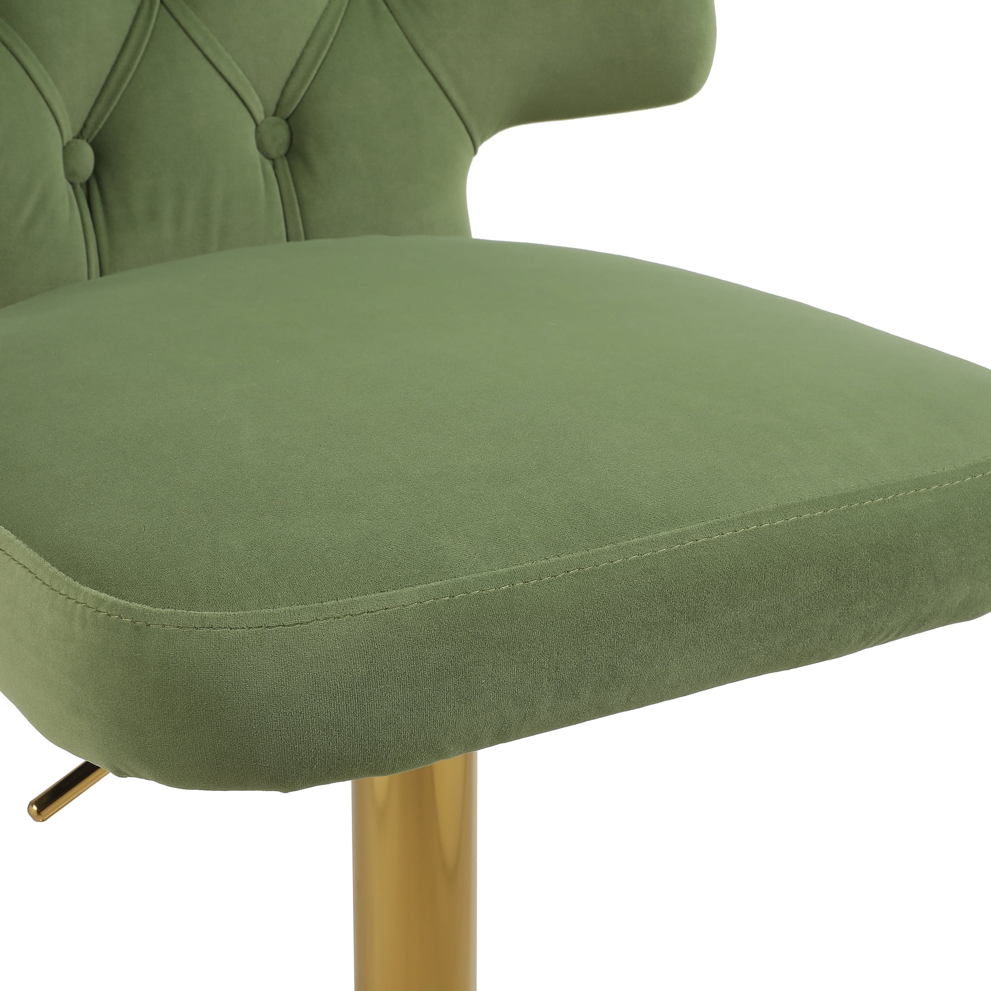 Kadyn Set of 2 Adjustable Swivel Bar Stools Chair with Back& Footrest for Home, Avocado Kadyn Set of 2 Adjustable Swivel Bar Stools Chair with Back& Footrest for Home, Avocado