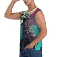 thumbnail image 3 of Picia Cartoon Art Skull mens Cotton Tank Undershirts , Moisture-wicking Ribbed Tanks, Lightweight Cotton Tank Undershirts-3X-Large, 3 of 8