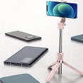 thumbnail image 4 of Portable Selfie Stick Phone Tripod, Light Rosy Selfie Stick For Smartphone, 4 of 5