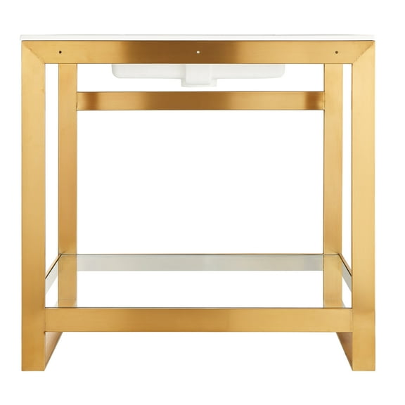 ANZZI Orchard Series Console Sink Frame in Brushed Gold  36 in.