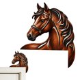 thumbnail image 6 of Wooden Horse Door Topper,Rustic Lying Craft Wall Art Decor | Hanging Brown Door Frame Farmhouse Ornament,Unique Gift for Horse Lovers Cute Shelf Topper Home Decoration, 6 of 7