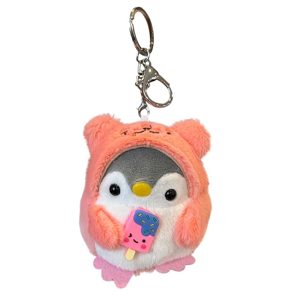 10cm Mini Penguin Keychain Toy - Detachable Plush Bag Pendant for Backpacks & Gifts