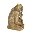 thumbnail image 2 of Sagebrook Home Resin 9" Monkey Mother With Baby, Gold, Novelty, Polyresin, Tropical, 8"L X 6.25"W X 9"H, Solid Color, 2 of 8