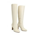 thumbnail image 4 of DREAM PAIRS Women's Knee High Boots, Round Toe Block High Heel Dress Boots with Side Zipper, 4 of 5