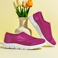 thumbnail image 6 of Xiaoxatg Women's Casual Shoes Lightweight Solid Color Sneakers for Spring and Summer Outdoor Activities Comfortable Walking Footwear 6.5 Hot Pink, 6 of 9
