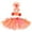 Orange, variant on Girls Dresses Size 6X Girls Tropical Luau Party Dress with Skirt for Beach Bonfire Dance Performance and Theme Celebration Multicolor1 Size 5-6 Years