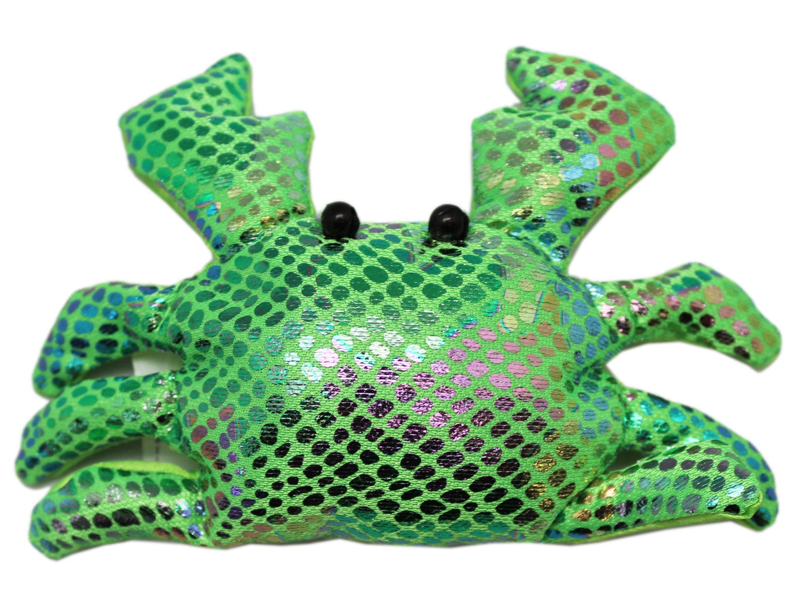 Shimmering Sea Life Neon Green Bean Bag Crab By Ganz