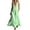 ZA-Green-linen dress women, variant on Women's Linen Dress Sleeveless V Neck Maxi Dresses Striped Aline Casual Summer Dress for Beach Party with Pockets