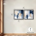 thumbnail image 5 of Soothing Depths Shadowbox Print Blue And Sage Wall Decor Set by Art Remedy, Black Frame, 30 x 30, 5 of 6