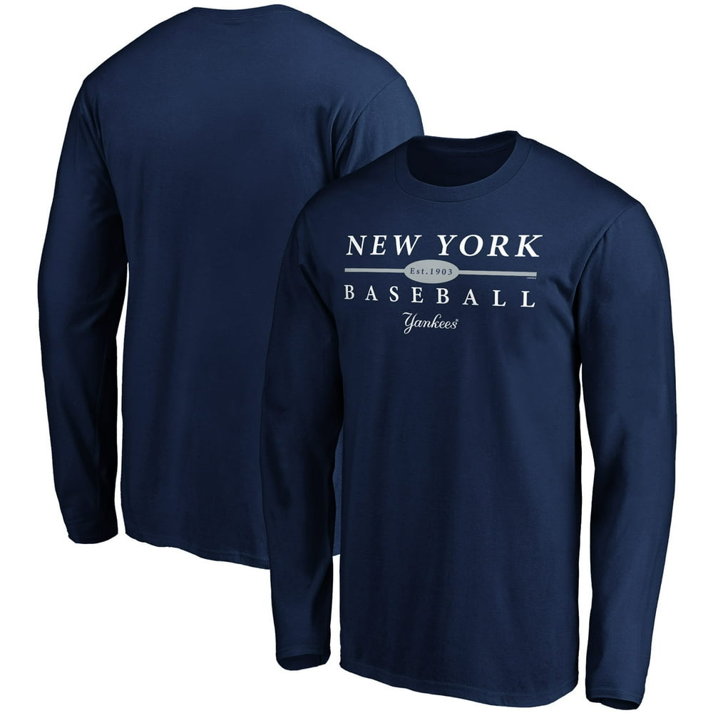 Men's Fanatics Branded Navy New York Yankees Top Strength Long Sleeve T
