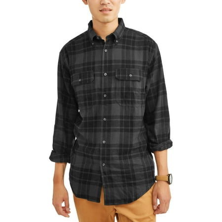George Mens and Big & Tall Long Sleeve Flannel Shirt, up to size 3XLT