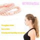 thumbnail image 4 of 8PCS Elasitc Hair Tie for Women Girls, Cotton Bands Soft Woven Ponytail Holders for Thick Hair and Curly Hair, White, 4 of 4