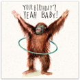 thumbnail image 2 of Twizler Funny Birthday Card Orangutan - Humor Happy Birthday Greeting Card for Men or Women - Card for Him or Her, 2 of 5