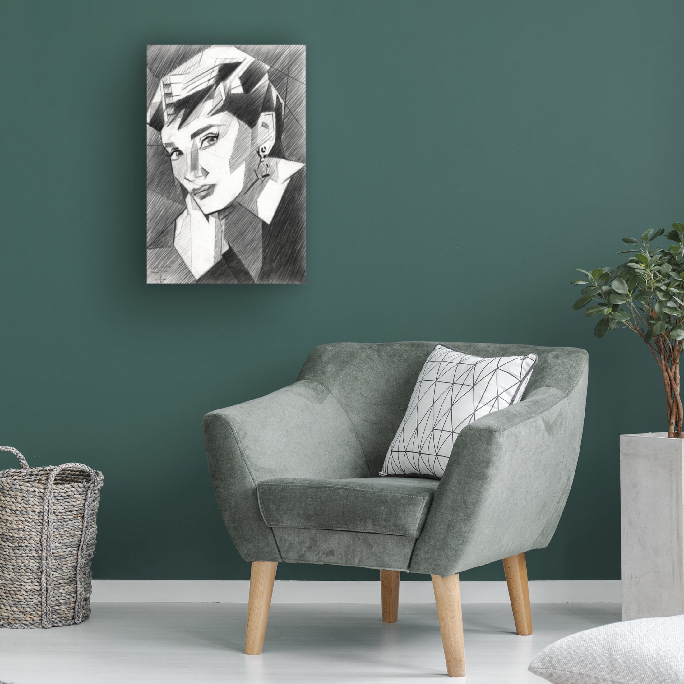Trademark Fine Art Corne Akkers Audrey Hepburn Canvas Wall Art