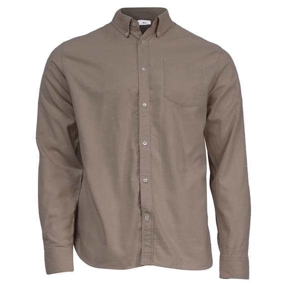 Pre-Owned Mr. P. Buttoned Long Sleeve Shirt with Pocket in Beige Cotton