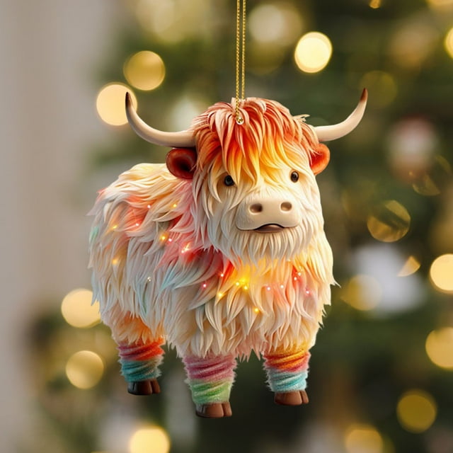 Xihbxyly Colgante de Perro Salchicha para Coche, Adorable Adorno Acrílico para Perro, Alegre Adorno para Árbol de Navidad, Decoración Divertida y Única para Coche, Accesorio para Oficina y Coche, Ide