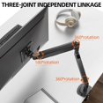 32 34 Single Monitor Arm Gas Spring Desk Mount, Heavy Duty Monitor