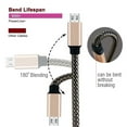 thumbnail image 3 of USB Cable under $5! Yannianjz Micro USB Charger Cable, 1m Nylon Braided Charging Cord for Android Phone, Tablet, and Power Bank, Fast Data Sync and Charging, 3 of 3