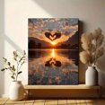 thumbnail image 6 of Sun Scene Heart Hands Canvas Oil Painting, Hope Themed Art Deco, Multi-Room Home Wall Decor, 6 of 8