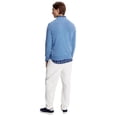 thumbnail image 4 of Jersey Tommy Hilfiger liso con cuello redondo para hombre, azul vaquero, XXL, 4 of 5