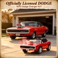thumbnail image 3 of 24V Dodge Charger 1970 2 Seater Ride On Car, Battery Powered Ride On Toys w/4-Wheel Suspension, Parent Remote Control, Engine Spray, LED Lights, Bluetooth, MP3, 24V Ride On for Ages 3+, 3 of 9