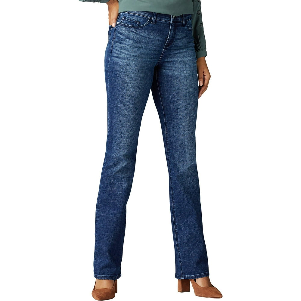 Lee - Lee Womens Flex Motion Solid Boot Cut Jeans - Walmart.com ...