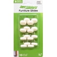 thumbnail image 5 of Super Sliders 7/8 Inch Nail-On Plastic Furniture Glides for Carpet, Non-Marking Chair Leg Tips – 16 Pack, 5 of 7
