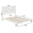 thumbnail image 6 of AFI Madison Queen Low Profile Wood Platform Bed, White, 6 of 6