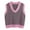 Red, variant on Babysbule Women's Fashion Sweater Fashion Women's Casual V-Neck Pullover Shirt Collision Color Sleeveless Sweater Vest