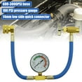 thumbnail image 1 of Tuyau de Charge de Réfrigérant Professionnel R134a Auto-Scellant avec Manomètre et Filetages 1/2 Acme Tuyau de Recharge de Climatiseur Stable pour Système de Réfrigérant AC, 1 of 9