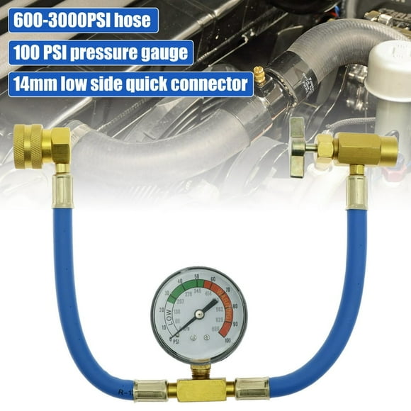 Refrigerant Charge Hose Professional R134a Self-Sealing Recharge Hose with Gauge and 1/2 Acme Threads Stable Air Conditioner Recharging Hose for AC Refrigerant System