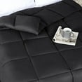 thumbnail image 6 of BNM Solid Comforter Down Alternative Bedding, Full, Black, 6 of 8
