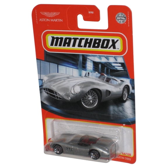 Matchbox Aston Martin 1956 DBR1 Silver (2020) Metal Toy Car 44/100
