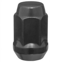 West Coast Wheel Accessories W41025HB 12 x 1.25 in. Black Cone Seat Acorn Bulge Closed End Lug Nuts - Pack of 4
