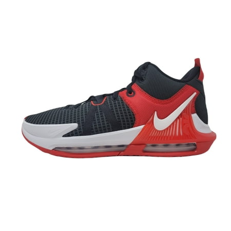 Nike Men's Lebron Witness 7 Basketball Shoe, Black/White-University Red, 9 M US